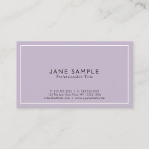 Skapa din egen moderna Elegant Violett Design Visitkort