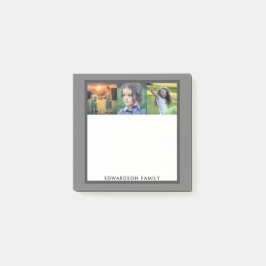 Skapa din egen moderna familjs fotosamling post-it block