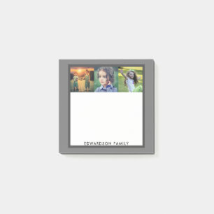 Skapa din egen moderna familjs fotosamling post-it block