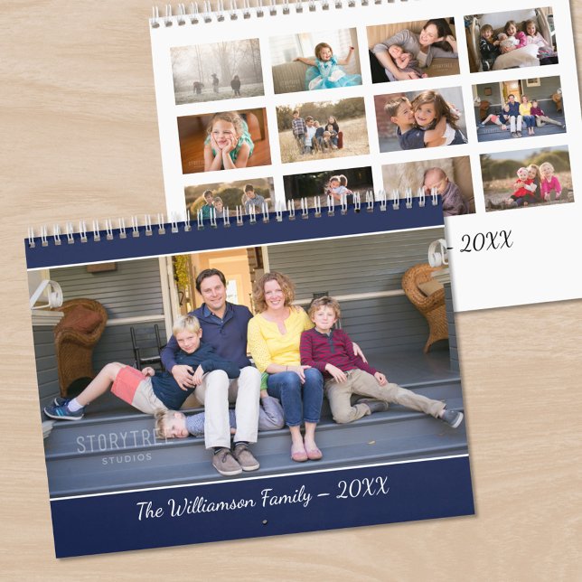 Skapa din egen moderna fotokalender kalender (Create Your Own Modern Photo Calendar, front/back)