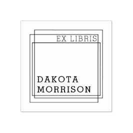Skapa din egen moderna geometri Ex Libris Namn Stämpel
