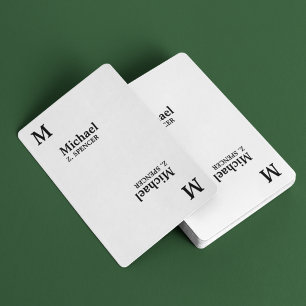 Skapa din egen moderna minimalistiska enkla anpass casinokort