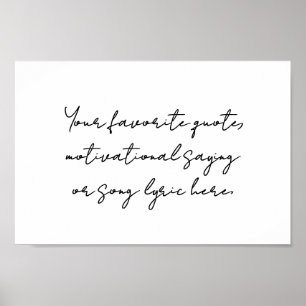 Skapa din egen moderna, minimalistiska skriptoffer poster
