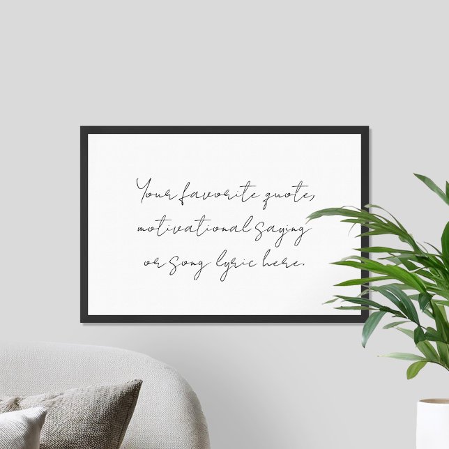 Skapa din egen moderna, minimalistiska skriptoffer poster (Skapare uppladdad)