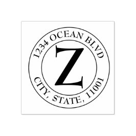 Skapa din egen moderna monogramfamiljs förseglings stämpel