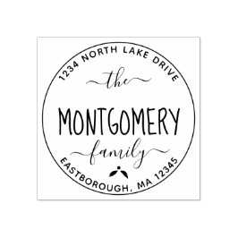 Skapa din egen moderna Namn-Returadress Stämpel