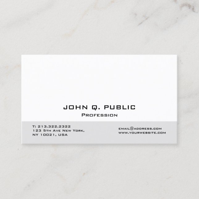 Skapa din egen moderna Professionell-Elegant Visitkort (Framsida)