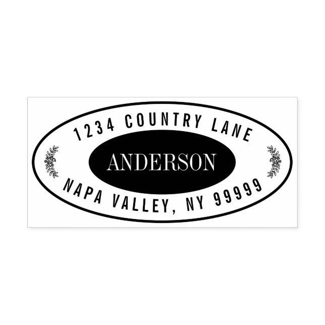 Skapa din egen moderna Returadress självtryckande Självfärgande Stämpel (Design)