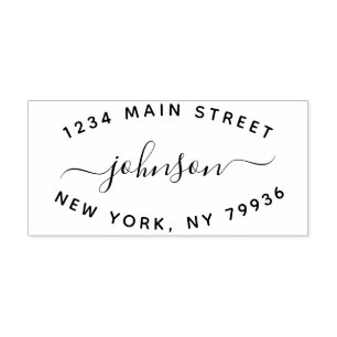 Skapa din egen moderna Returadress Stämpel