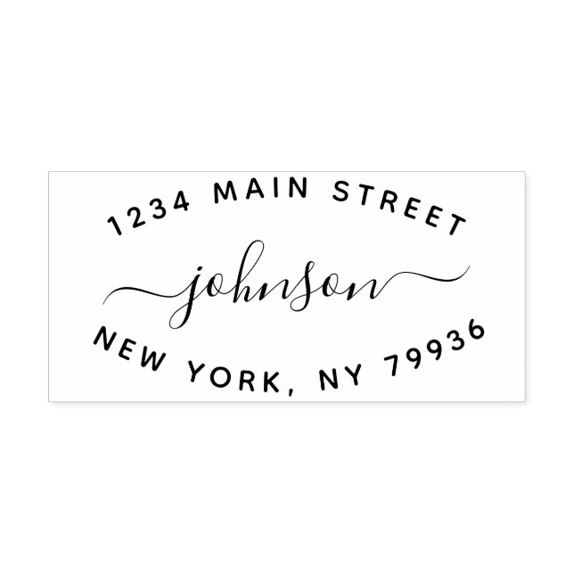 Skapa din egen moderna Returadress Stämpel (Tryck)