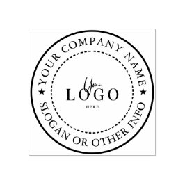 Skapa din egen moderna runda anpassade företagslog stämpel