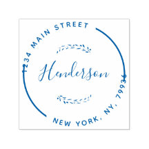 Skapa din egen moderna runda Returadress