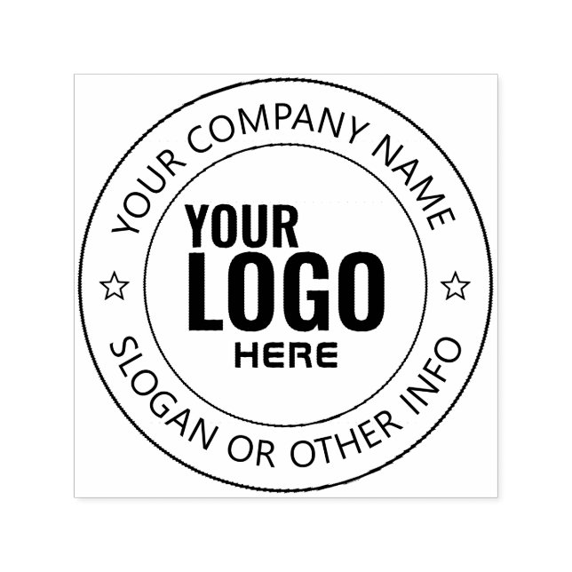 Skapa din egen moderna runda Returadress Självfärgande Stämpel (Design)