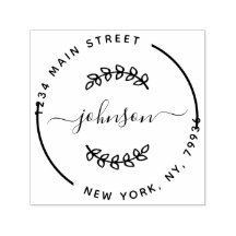 Skapa din egen moderna runda Returadress