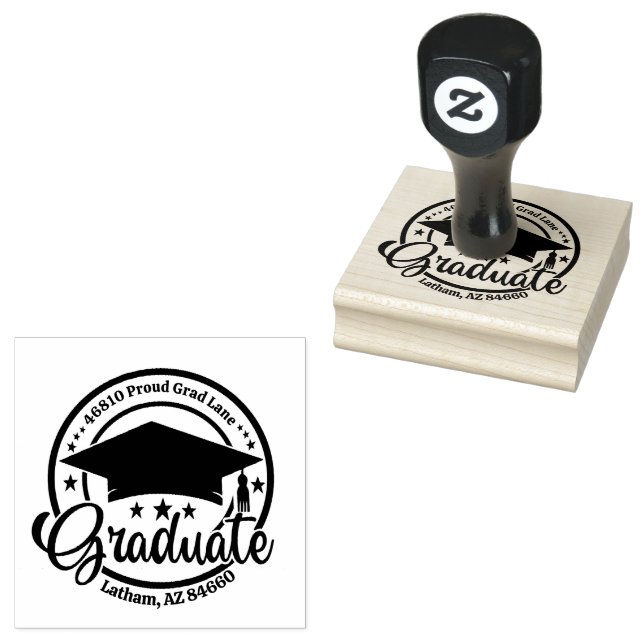 Skapa din egen moderna runda Returadress Stämpel (Stämplad)