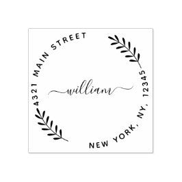 Skapa din egen moderna runda Rubber Frimärke Stämpel