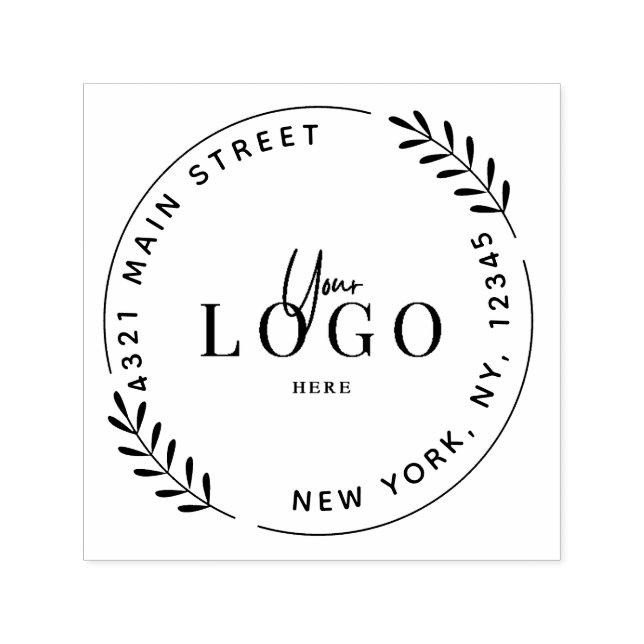 Skapa din egen moderna runda självfärgande stämpel (Design)