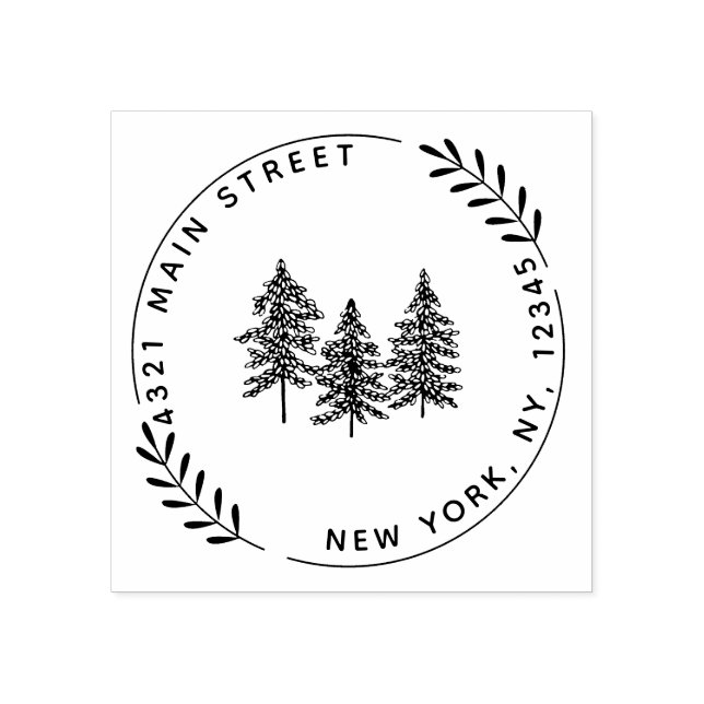 Skapa din egen moderna runda stämpel (Tryck)