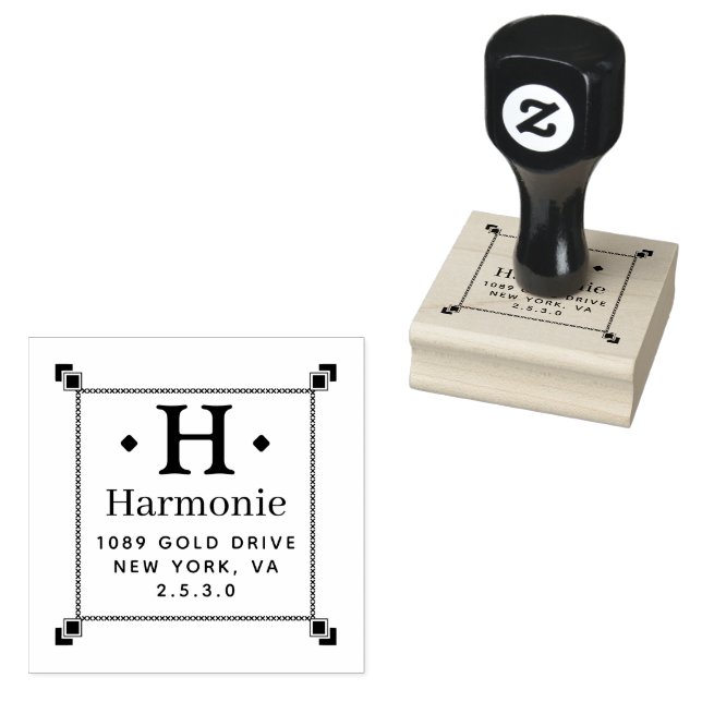 Skapa din egen moderna runda stämpel (Stämplad)