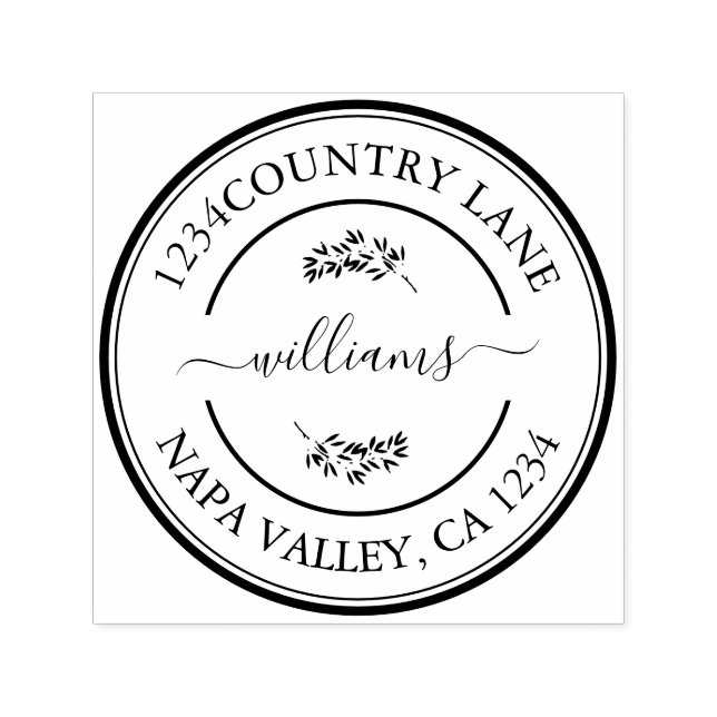 Skapa din egen moderna rundtur självfärgande stämpel (Design)