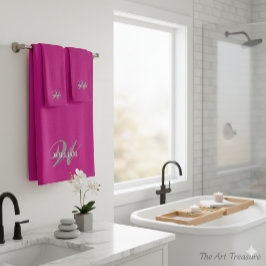 Skapa din egen Monogram Färg Match Teal Bath till