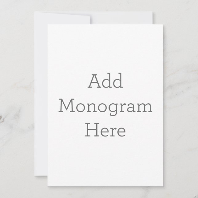 Platt inbjudan, Storlek: 12.7 x 17.8 cm, Papper: Signature matt, Hörn: Kvadrat, Kuvert: Vit, Tryckkvalitet: Standard (Framsida)