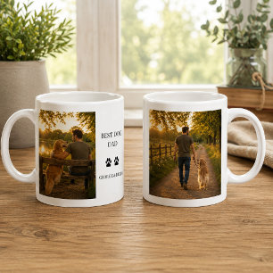 Skapa din egen monogrammärkta foton av bästa pappa kaffemugg