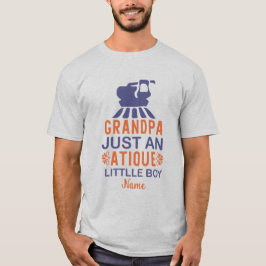 Skapa din egen morfar Antique Little Boy T Shirt