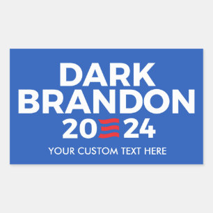 Skapa din egen Mörk Brandon 2024 Rektangulärt Klistermärke