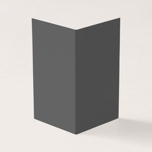 Skapa din egen mörk grått Anpassad design Kort (Utsida)