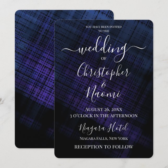 Skapa din egen Mörk-korsning Inbjudningar (Fram/baksida)