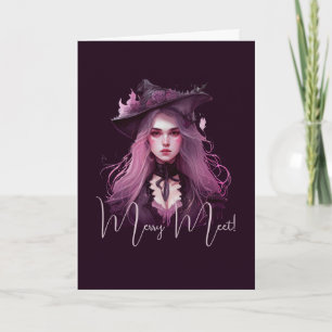 Skapa din egen Mörk Lila Witch Kort