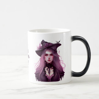 Skapa din egen Mörk Lila Witch Magisk Mugg