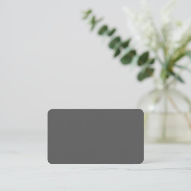 Skapa din egen mörkgrå anpassad design anteckningskort (Stående Fram)