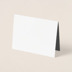 Skapa din egen mörkgrå anpassad design folierat kort