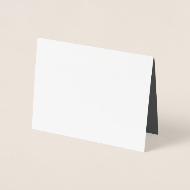Skapa din egen mörkgrå anpassad design folierat kort (Framsida)