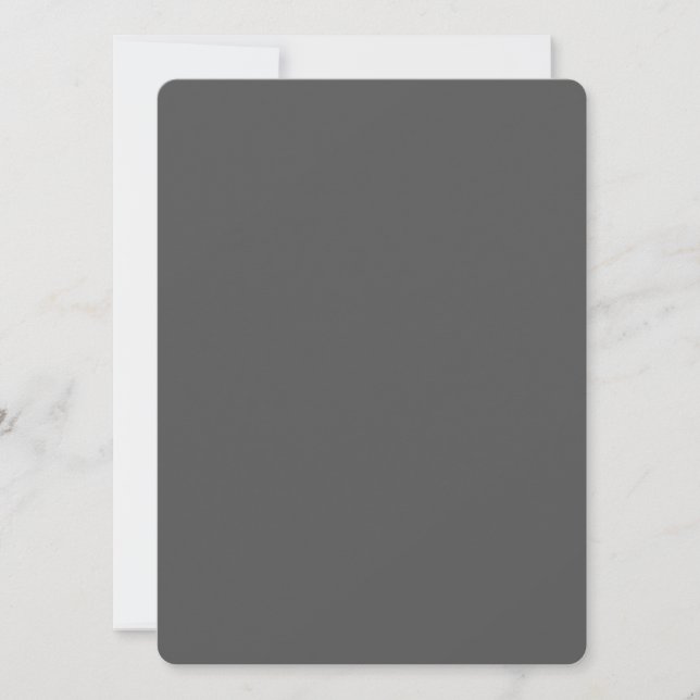 Skapa din egen mörkgrå anpassad design julkort (Framsida)
