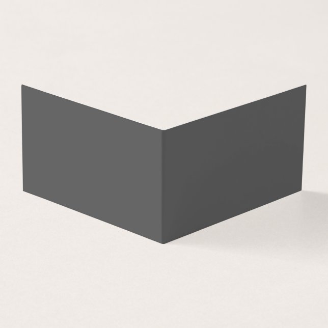 Skapa din egen mörkgrå anpassad design kort (Utsida)