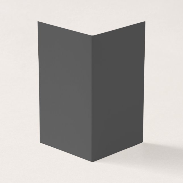 Skapa din egen mörkgrå anpassad design kort (Utsida)