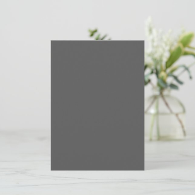 Skapa din egen mörkgrå anpassad design meddelande (Stående Fram)