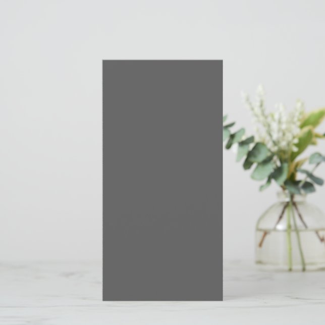Skapa din egen mörkgrå anpassad design meddelande (Stående Fram)