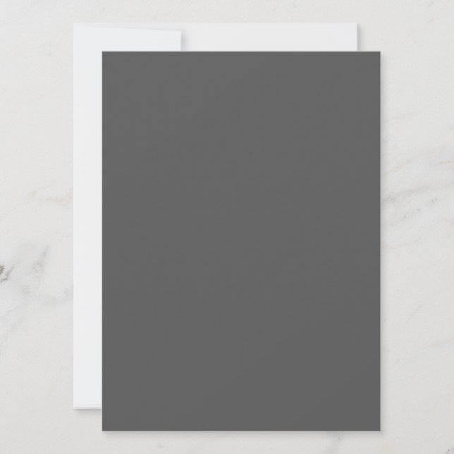 Skapa din egen mörkgrå anpassad design spara datumet (Framsida)