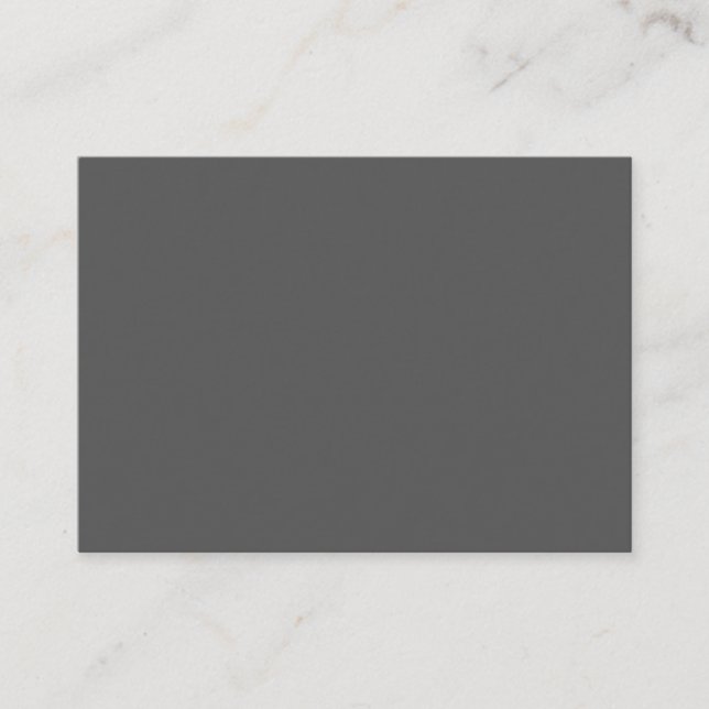 Skapa din egen mörkgrå anpassad design tilläggskort (Framsida)