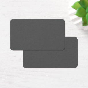 Skapa din egen mörkgrå anpassad design visitkort