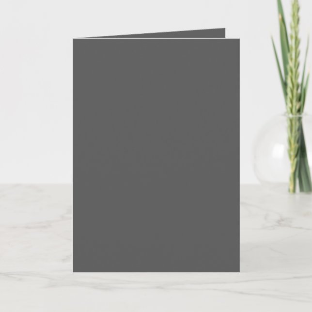 Skapa din egen mörkgrå anpassade design anteckningskort (Framsida)