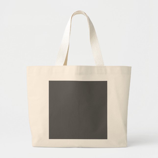 Skapa din egen mörkgrå anpassade design jumbo tygkasse (Framsidan)