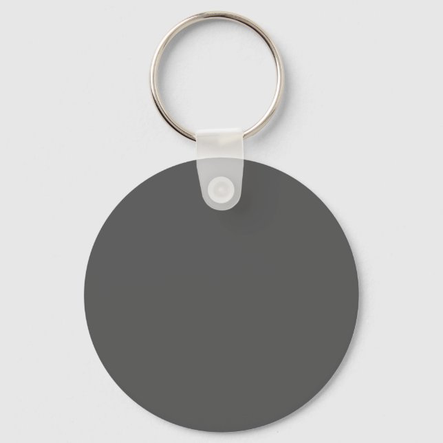 Skapa din egen mörkgrå anpassade design nyckelring (Framsida)