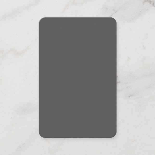 Skapa din egen mörkgrå anpassade design rabattkort (Framsida)