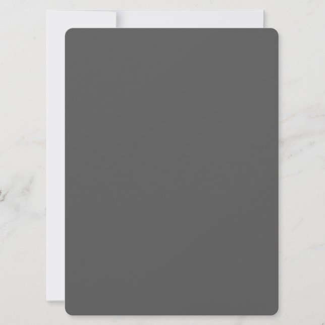 Skapa din egen mörkgrå anpassade design spara datumet (Framsida)