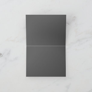 Skapa din egen mörkgrå anpassade design tack kort